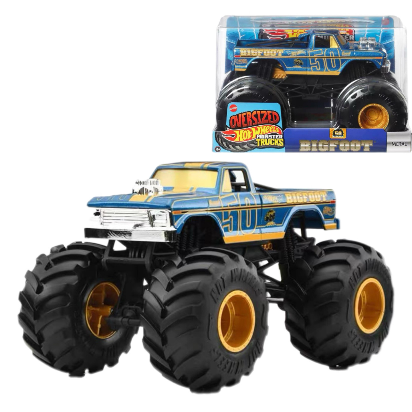 Hot Wheels Car Mainline - 핫휠 몬스터 트럭 빅풋 50주년 기념