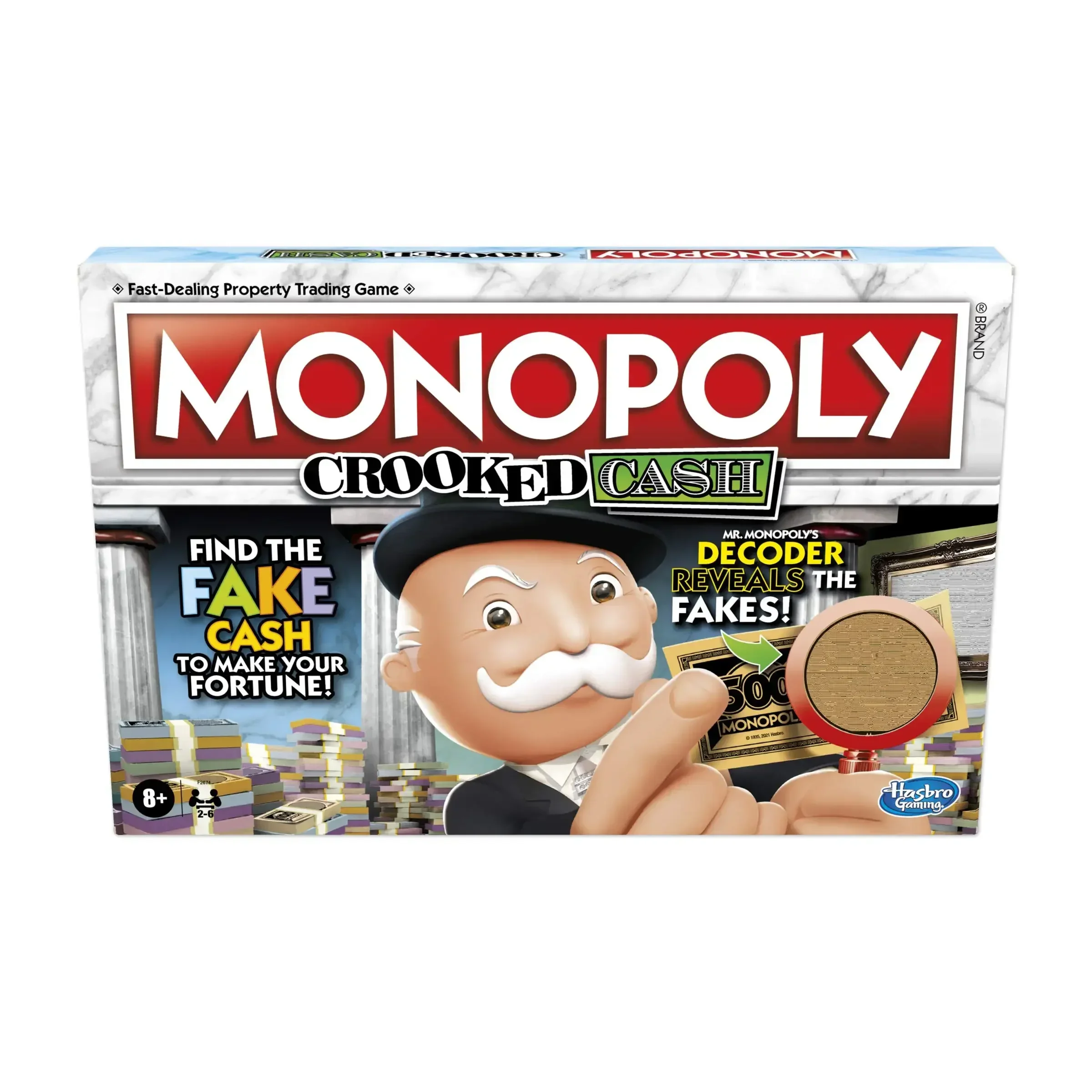 가족용 하스브로 모노폴리 크루크드 캐쉬 보드 게임, 미 - Hasbro Game Monopoly 리뷰 및 가격