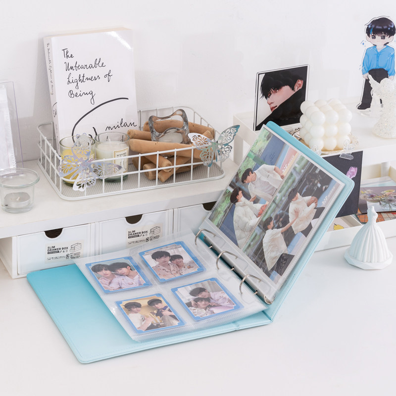대형 A5 마카롱 그라데이션 카드 바인더 PU 가죽 링 - Pokemon Binder Card 리뷰 및 가격